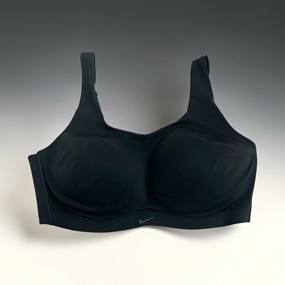 Nike Dri-FIT Sports Bra Black Wireless Hook & Eye Back Closure XL C-E